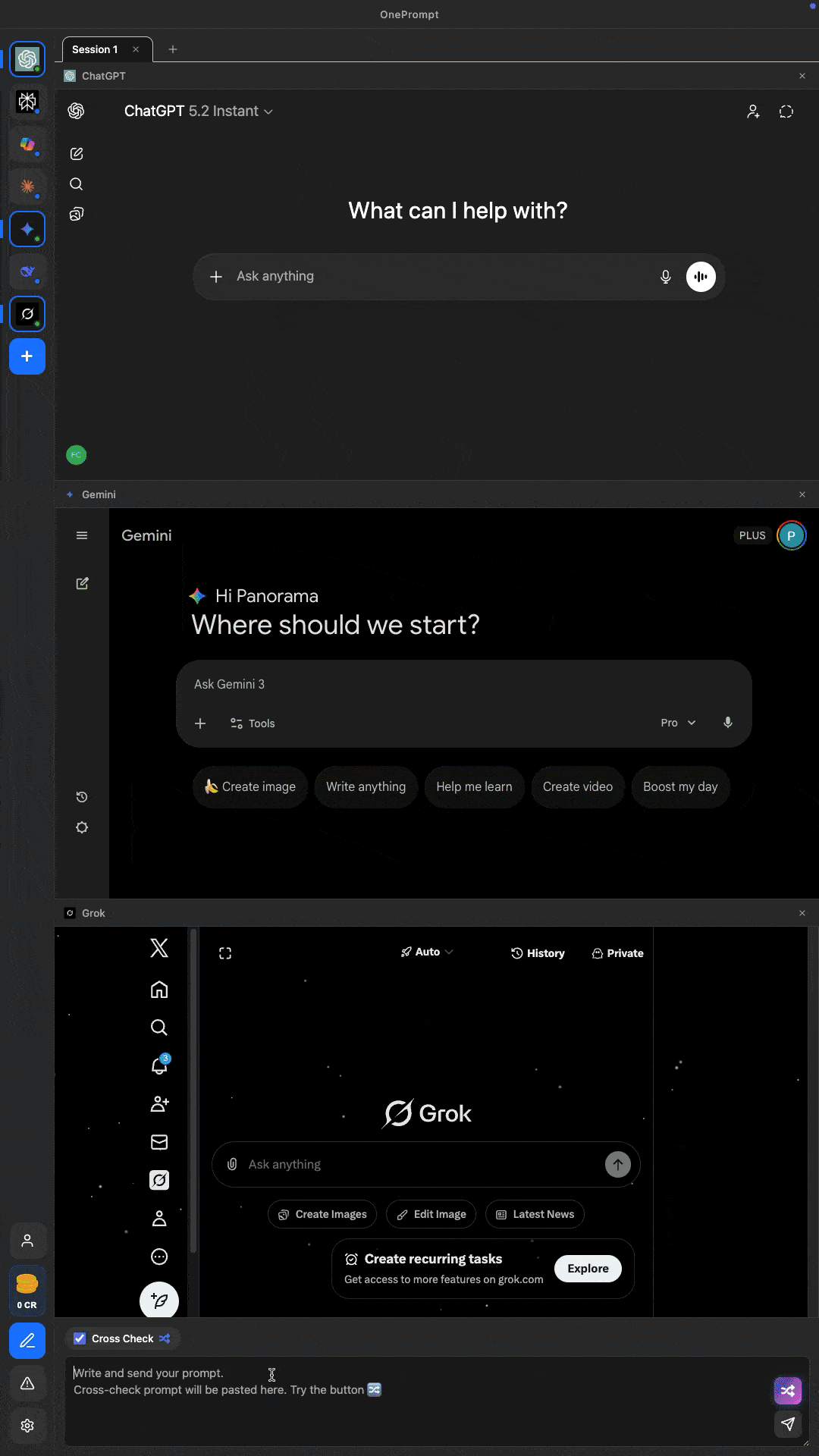 One Prompt OnePrompt - Compare AIs in an Instant